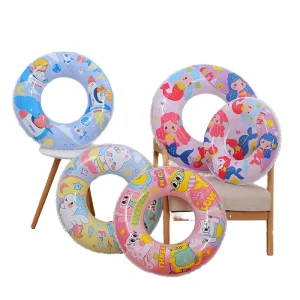 Colorful PVC Durable Eco-friendly Inflatable Watermelon Swim Ring for Kids Summer Water Sport Pool Toys