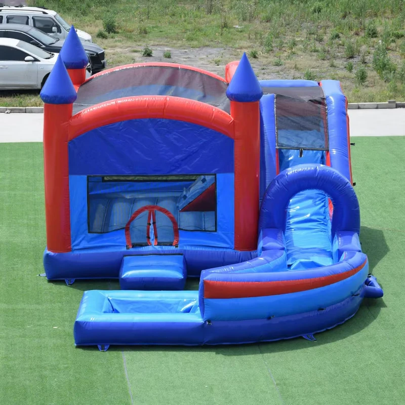 Combo Inflable Custom Commercial Inflatable Bouncy Combo Inflatable Water Slide with Bounce House