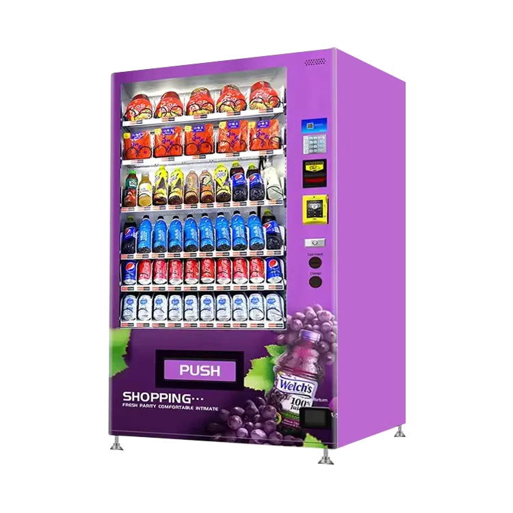 Mesin Penjual Makanan dan Minuman Otomatis Kombinasi