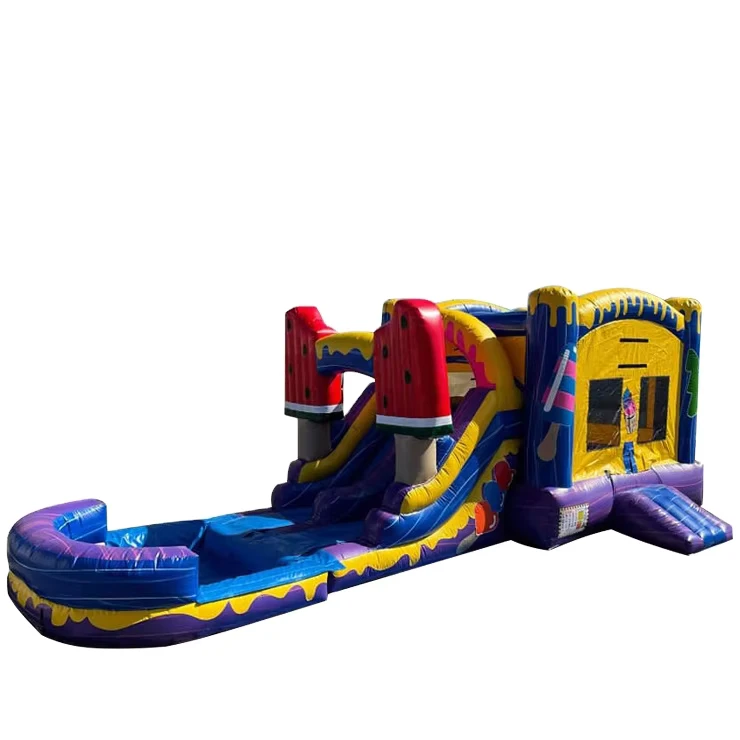 Comercial Sport Jumping Castle Air Blower Jumper Bouncer Kids PVC Bouncy Inflatable Bounce House Combo with Swimming Pool