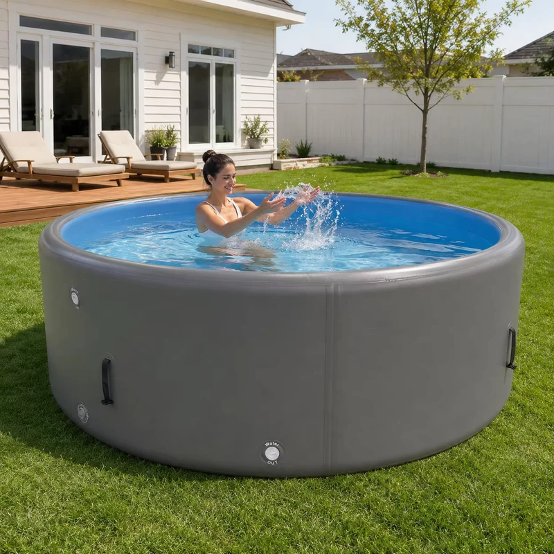 Comfortable Inflatable Swimming Pool Above Ground for Adults Kids Outdoor Family and Backyard Enjoyment