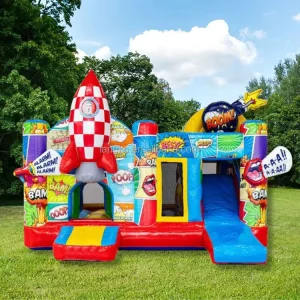 Comic Bouncy Castle Adult Commercial Bounce House Brinca Brinca Inflable Juego Baby Inflatable Jumping Castle for Kids