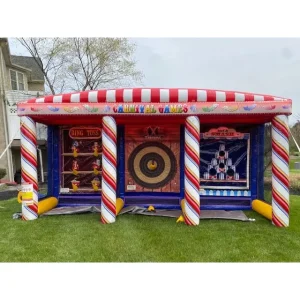 Commercial 0.55mm PVC Inflatable 3 1 Carnival Game Inflatable Carnival Game 5 in 1 for Party Rental