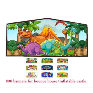 Commercial 13×13 Detachable Inflatable Jumper Bouncer Toys Banner Bounce House Bouncy Art Panel Jumping Castle Banners