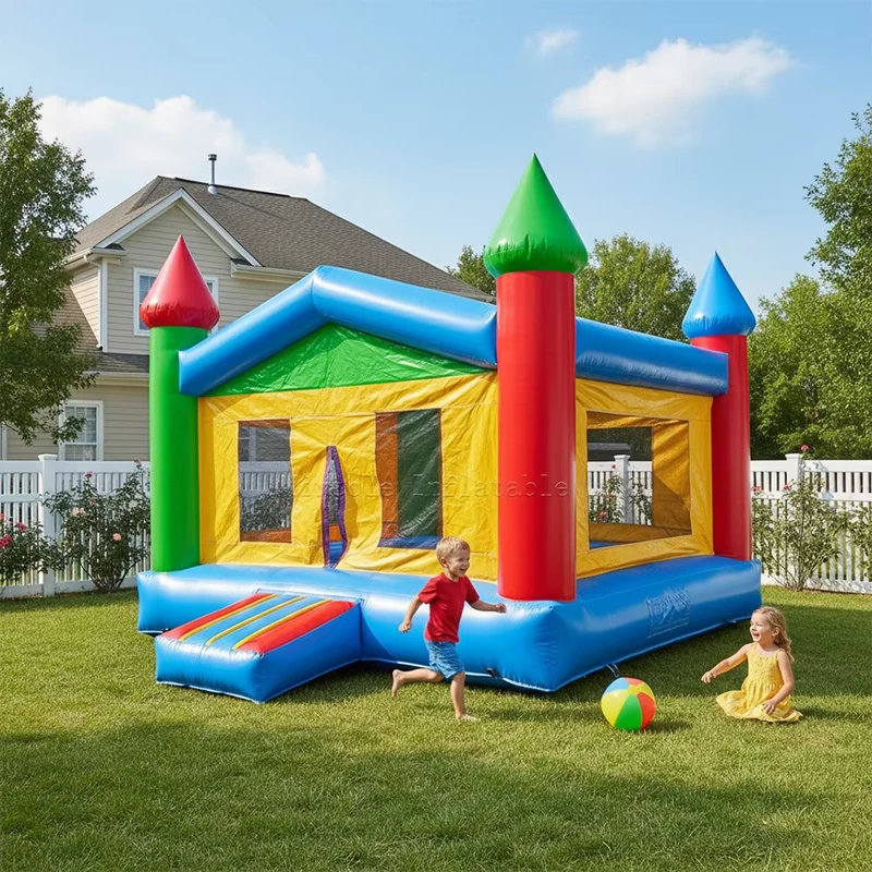 Kommerzielles 13x13ft Aufblasbares Hüpfhaus, Primärfarben, Hüpfburg, Mond-Hüpfburg, Jumper für Partyverleih