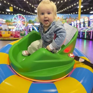 Commercial 360° Spinning & LED Lights & Music Ride-On Amusement Park for Kids UFO Inflatable Electric Bumper Cars