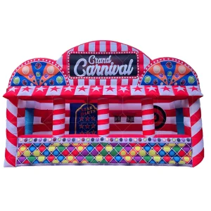 Equipamento Inflável de Aluguer 4 em 1 em PVC - Jogos de Carnaval Personalizados, Tenda de Castelo Inflável para Aluguer de Festas