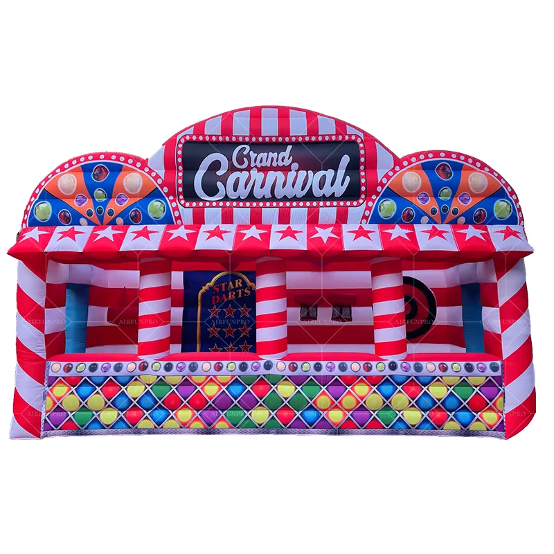 Attrezzatura Gonfiabile per Noleggio PVC 4-in-1 Giochi da Carnevale Personalizzati Castello Gonfiabile Tenda per Noleggio