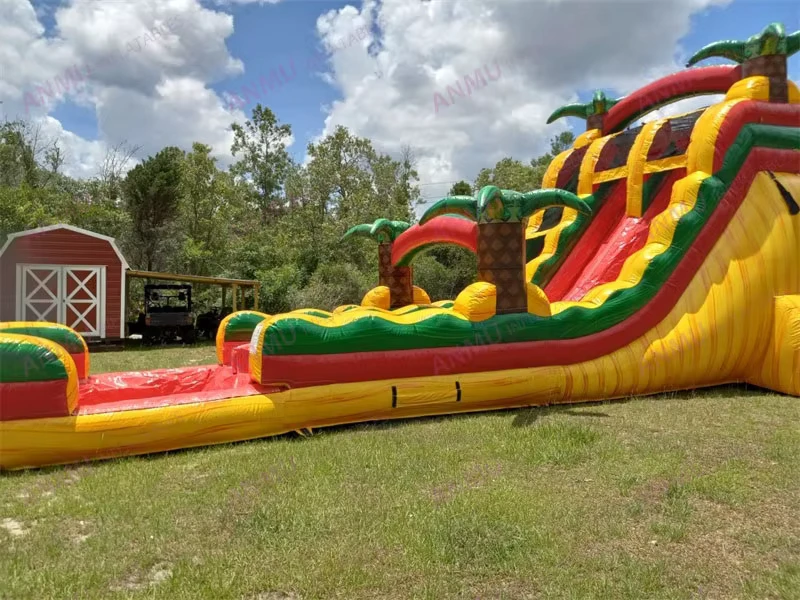 Escorrega Inflável Grande Rosa para Adultos, Comercial, para Piscina e Parque, para Crianças