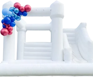 Commercial All White Wedding Bouncer Jumping Bouncy Castle Inflatable White Bounce House