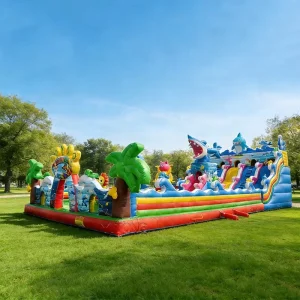Commercial Amusement Park Inflatable Obstacle Course Outdoor Inflatable Amusement Equipment