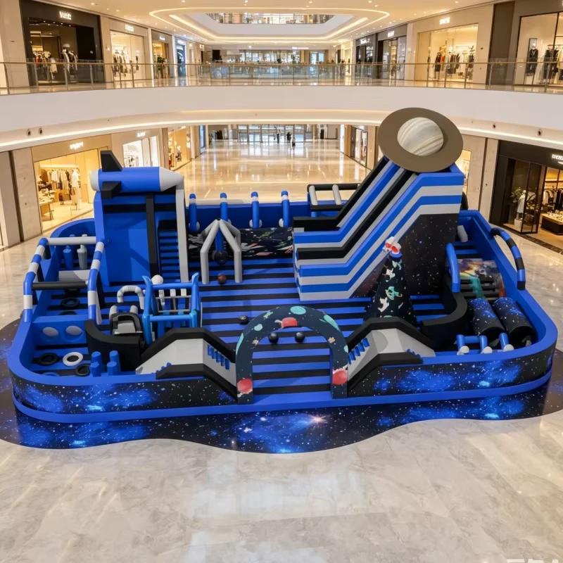Attrezzatura per Parco Giochi Gonfiabile a Tema Animali Commerciale, Parco Trampolini Resistente al Vento e Impermeabile per Centro Commerciale
