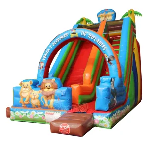 Commercial Animals Inflatable Bouncer House for Kids Double Dry Slide Jumping Castle Bounce House