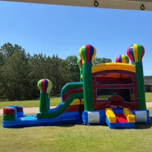 Château gonflable commercial avec toboggan, combinaison gonflable avec souffleur d'air