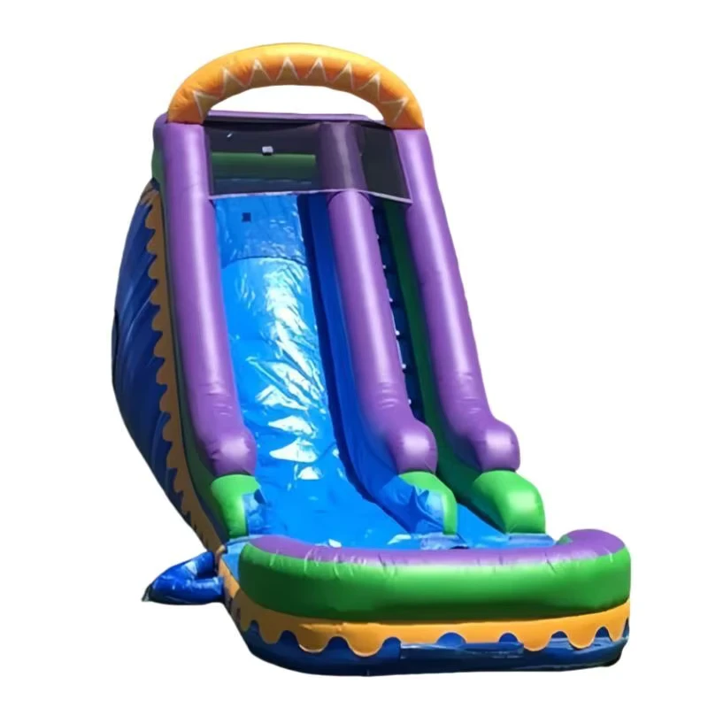 Commercial Big Inflatable Purple Blue Slide Kids Adults Inflatable Dry Slides for Outdoor Amusement Park