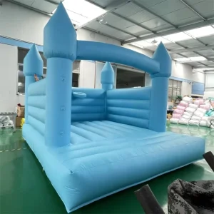 Commercial Blue Eco-Friendly Inflatable Bounce Castle Combo Slide with 480kg Capacity and 1 Year Warranty for Wedding Parties