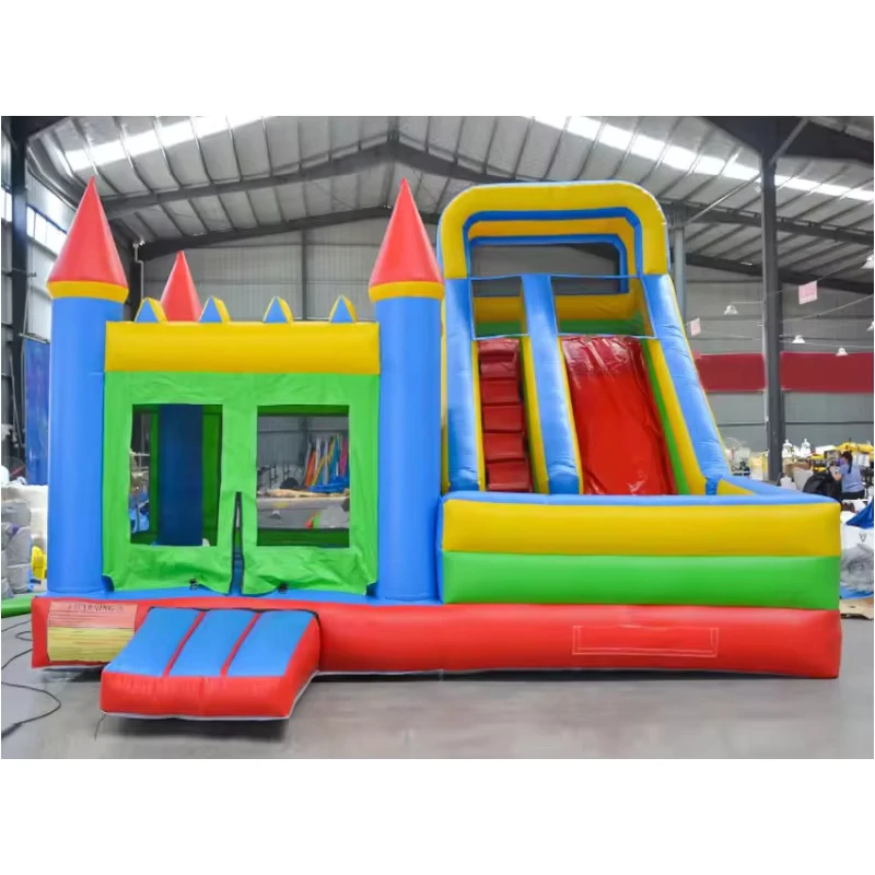 Castello gonfiabile commerciale con protezione UV e materiale PVC di alta qualità, capacità di 500 kg per bambini