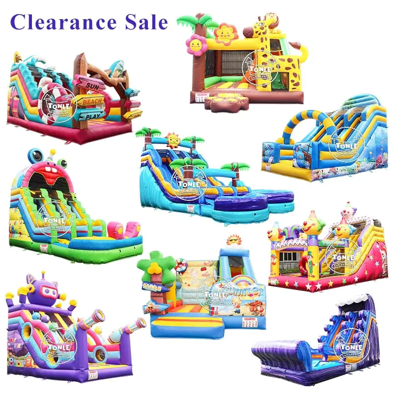 Commercial Bounce House Water Slide Inflatable Bouncy Castle Kids Obstacle Course Games