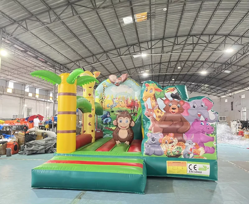 Commercial Bouncy Castle Inflatable PVC Inflatable Bouncy Castle Inflatable Bouncy Castle with Slide