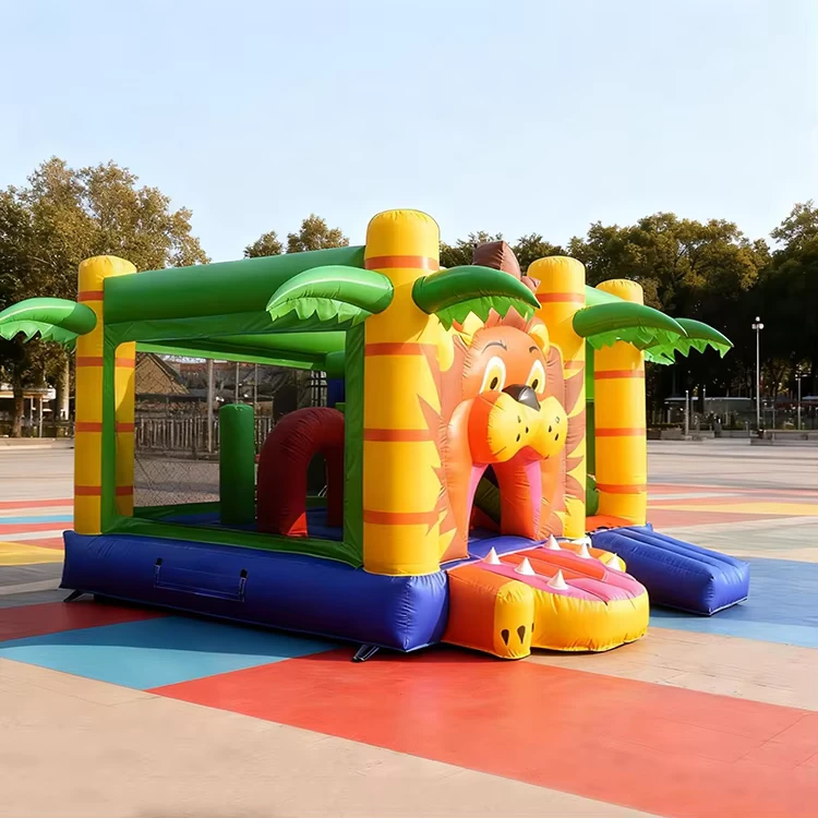 Castillo Inflable Comercial de León, Casa de Rebote Inflable al Aire Libre para Niños