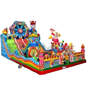 Commercial Children Funny Park Eco-Friendly Inflatable Bounce House Trampoline Combo with >500kg Capacity