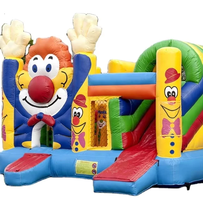 Commercial Combo Bouncers Inflatable Clown Bouncer Inflatable Bouncer Combo for Sale