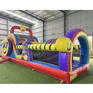 Commercial Custom Inflatable Obstacle Course Bounce House Kids Adults Sports Game Competition Jumping Castle with Slide