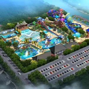 Commercial Custom Water Park Design Outdoor Playground Water Slides Water Play Equipment