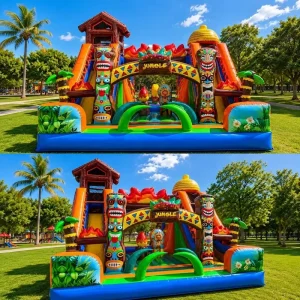 Commercial Customize Equipment Inflatable Castle Inflatable Jumping Slide Combination with Obstacle Course
