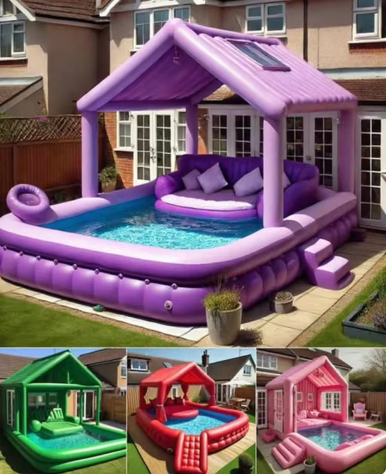 Sofá Inflável para Piscina em PVC Personalizado para Festas no Quintal, para Adultos e Crianças