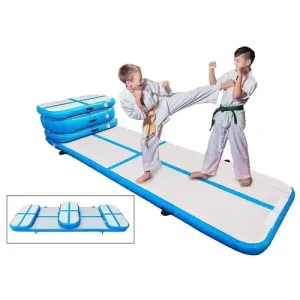 Commercial Fitness Inflatable Air Track Tumble Mat (0.6-0.9mm PVC EN14960 Certified) for Gymnastics