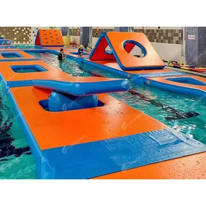 商業用浮遊充気式ゲーム 浮遊障害物コース 充気式水上障害物コース