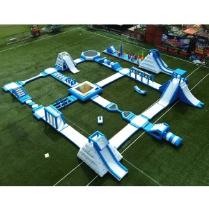 Juegos Inflables Comerciales de Parque Acuático Flotante Curso de Obstáculos