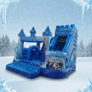 Commercial Frozen Inflatable Bouncy Castle Jumping Bounce Castle Combo Snow Princess Kids Girl Party Inflatable Bounce House