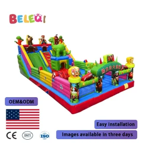 Commercial Fun Park Jumper Bounce House Inflatable Bouncer Jumping Castle Bouncy Castle Slide for Kids