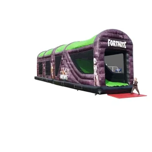Commercial Fun Run Game Giant PVC Bouncy Castle for Kids Adult with Slide Combo Disco Inflatable Obstacle Course