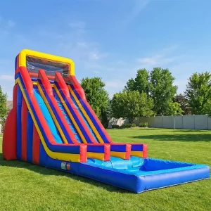 Commercial Giant Double Lane Inflatable Water Slide Heavy Duty PVC for Adults Amusement Park Outdoor Party From China Factory