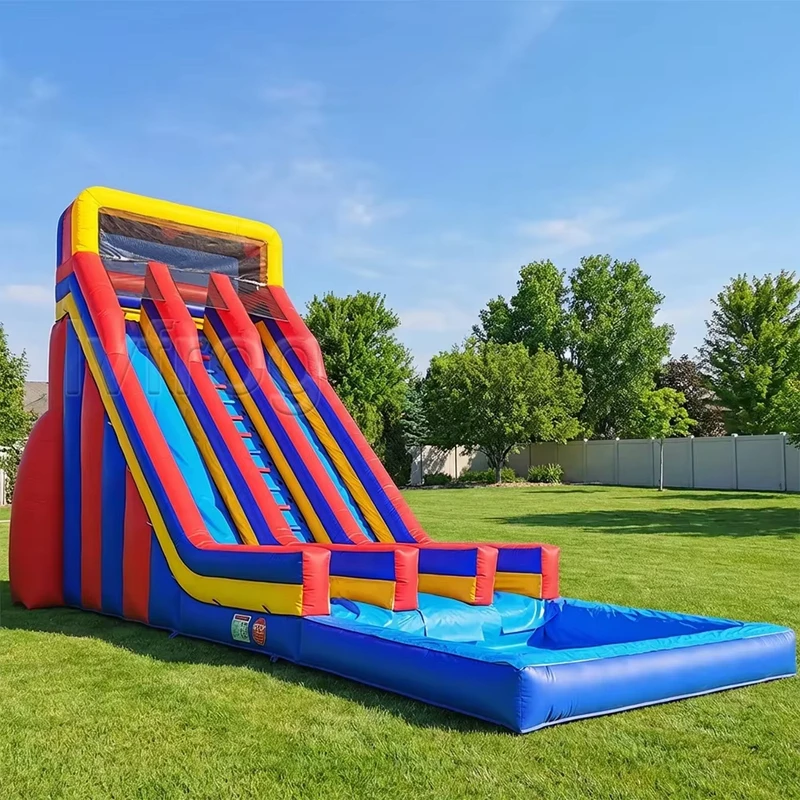Commercial Giant Double Lane Inflatable Water Slide Heavy Duty PVC for Adults Amusement Park Outdoor Party From China Factory