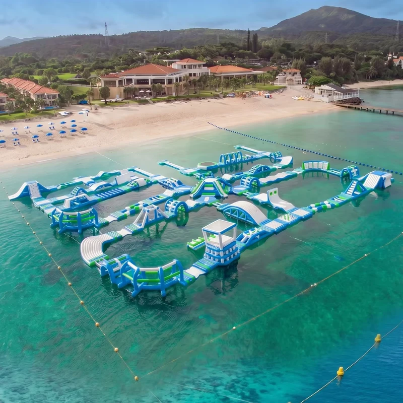 Commercial Giant Inflatable Floating Water Park Outdoor Sea Aqua Park Floating Obstacle Course Equipment for Lake Resort