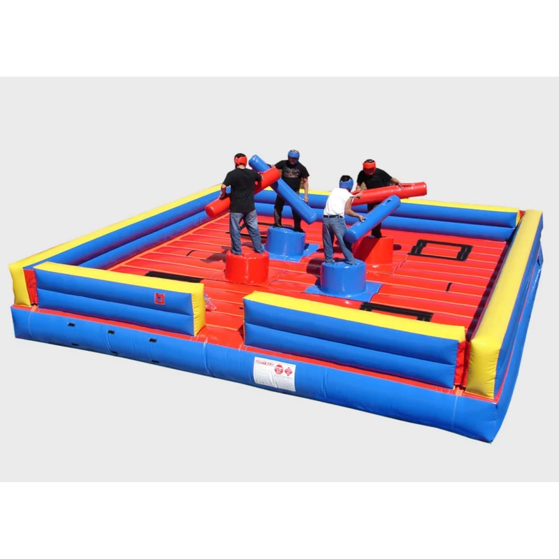Arène de Combat Gonflable Gladiateur de Qualité Commerciale pour 2 Personnes - Parc Trampoline pour Adultes et Enfants