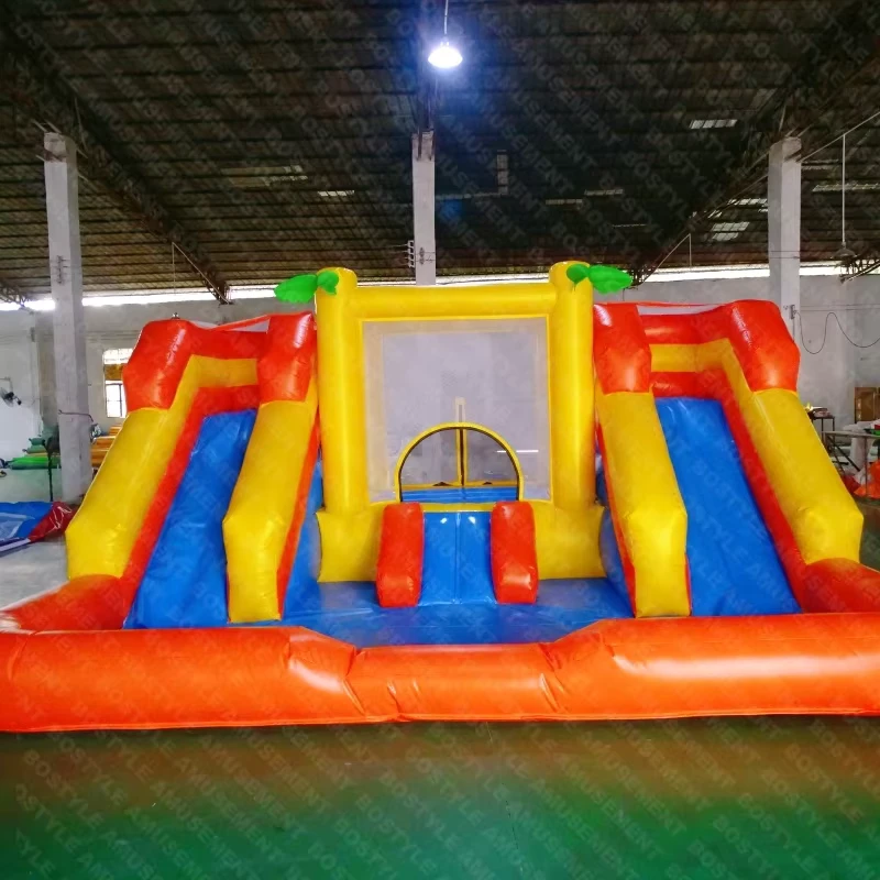 Commercial Grade Bouncy Castle Inflatable Slide for Pools and Castles