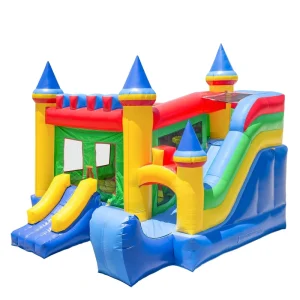 Commercial Grade Castle Bounce House with Slide and Blower PVC 16′ X 17′ Inflatable Bouncer for Backyard Park Birthday Parties