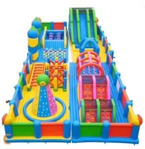 Parque de Atracciones Inflable Gigante de Grado Comercial 30*15m Curso de Obstáculos Inflable Personalizado para Negocios