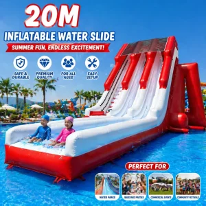 Commercial Grade Giant Inflatable Water Slide Heavy Duty PVC Outdoor Bounce Slide for Amusement Park Party Rental Events