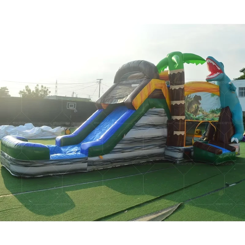 Commerciële Kwaliteit Binnen Maan Bounce House Springkasteel Glijbaan Opblaasbaar Gebruikt Moonwalker Spring Bouncer PVC 1600kg