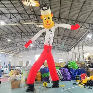 Dançarino Inflável de Grau Comercial Tubo Homem Fantoche de Ar a Acenar ao Ar Livre em Oxford à Prova d'Água com Ventoinha