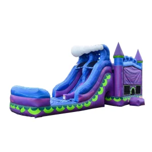 Commercial Grade Inflatable Bounce House Combo Dual Lane Slide Combo 8x4m PVC Material 2-Year Warranty 10-Person Capacity Easy