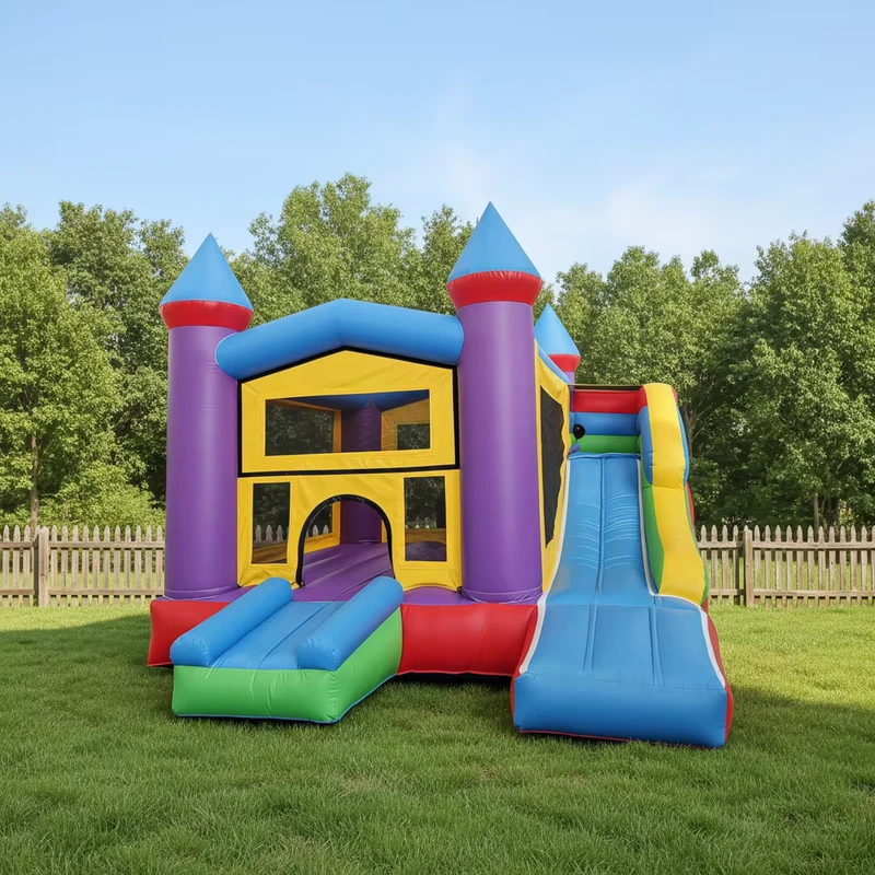 Commercial Grade Inflatable Bounce House with Slide for Party Event Rental Outdoor Jumping Castle for Kids Backyard Amusement