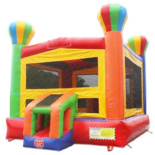 Gewerbliches aufblasbares Schloss Ballon Hüpfburg für Partys Kinder Hüpfburg 0,55 mm PVC 100-500 kg Kapazität 2-3