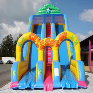 Commercial Grade Inflatable Dry Slide Durable PVC Construction Outdoor with Rentals Jungle Archway